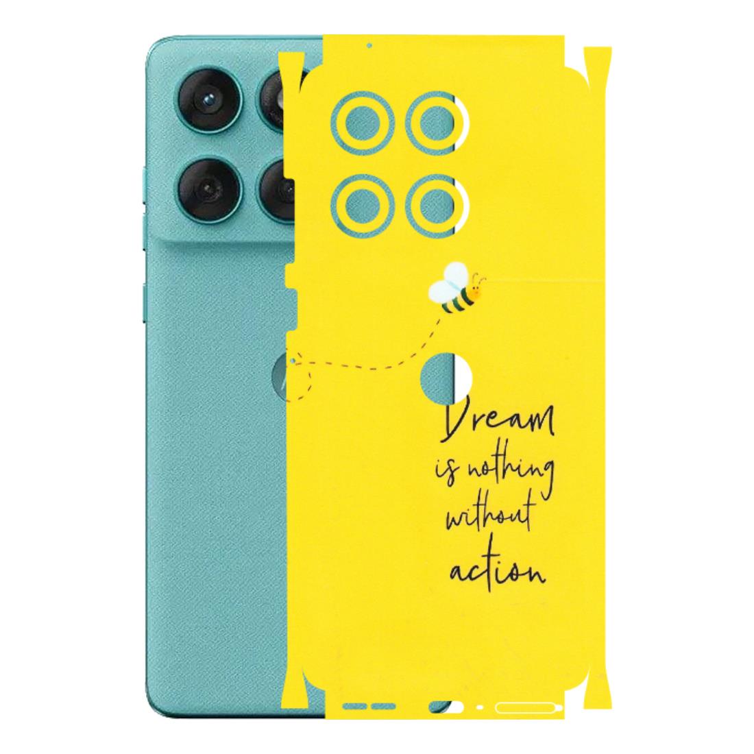 Motorola Phone Skins (All Models) - Dream Is Nothing Without Action - Matte Finish (M-138) Motorola Edge 60 Fusion (5G)