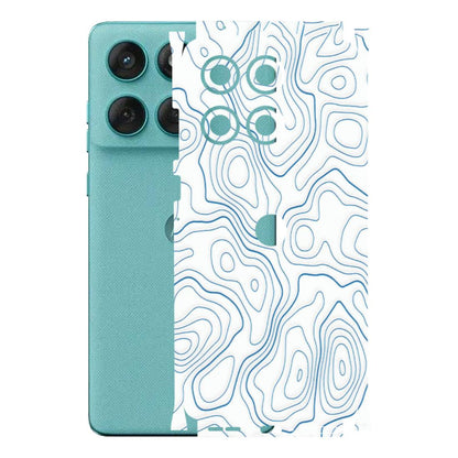 Motorola Phone Skins (All Models) - Blue And White Swirls - Matte Finish (M-139) Motorola Edge 60 Fusion (5G)