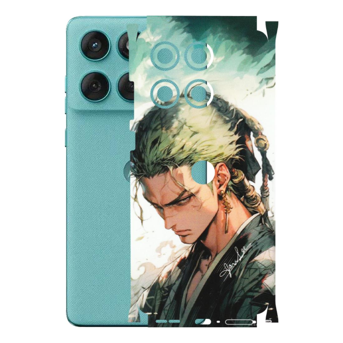 Motorola Phone Skins (All Models) - New Roronoa Zoro One Picece Anime - Matte Finish (M-140) Motorola Edge 60 Fusion (5G)