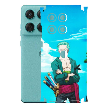 Motorola Phone Skins (All Models) - Cool Swordman Zoro Anime - Matte Finish (M-143) Motorola Edge 60 Fusion (5G)
