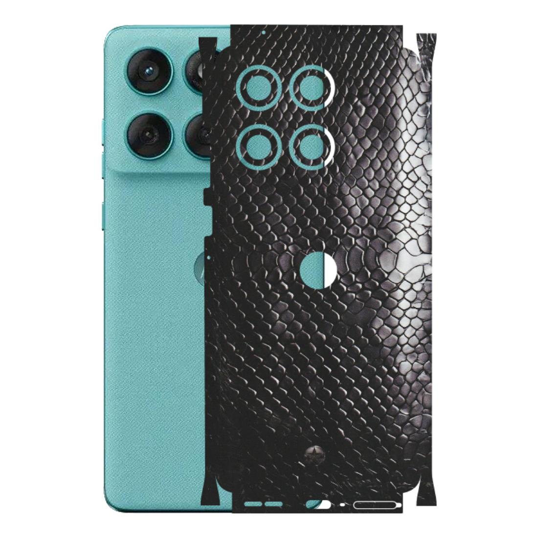 Motorola Phone Skins (All Models) - Black Snack Leather - Matte Finish (M-147) Motorola Edge 60 Fusion (5G)