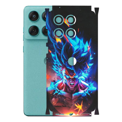 Motorola Phone Skins (All Models) - Angry Goku Dragon Ball Anime - Matte Finish (M-150) Motorola Edge 60 Fusion (5G)