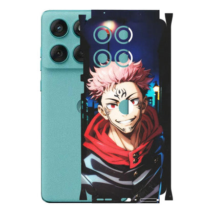 Motorola Phone Skins (All Models) - Yuji Itadori Funny Face Anime - Matte Finish (M-152) Motorola Edge 60 Fusion (5G)