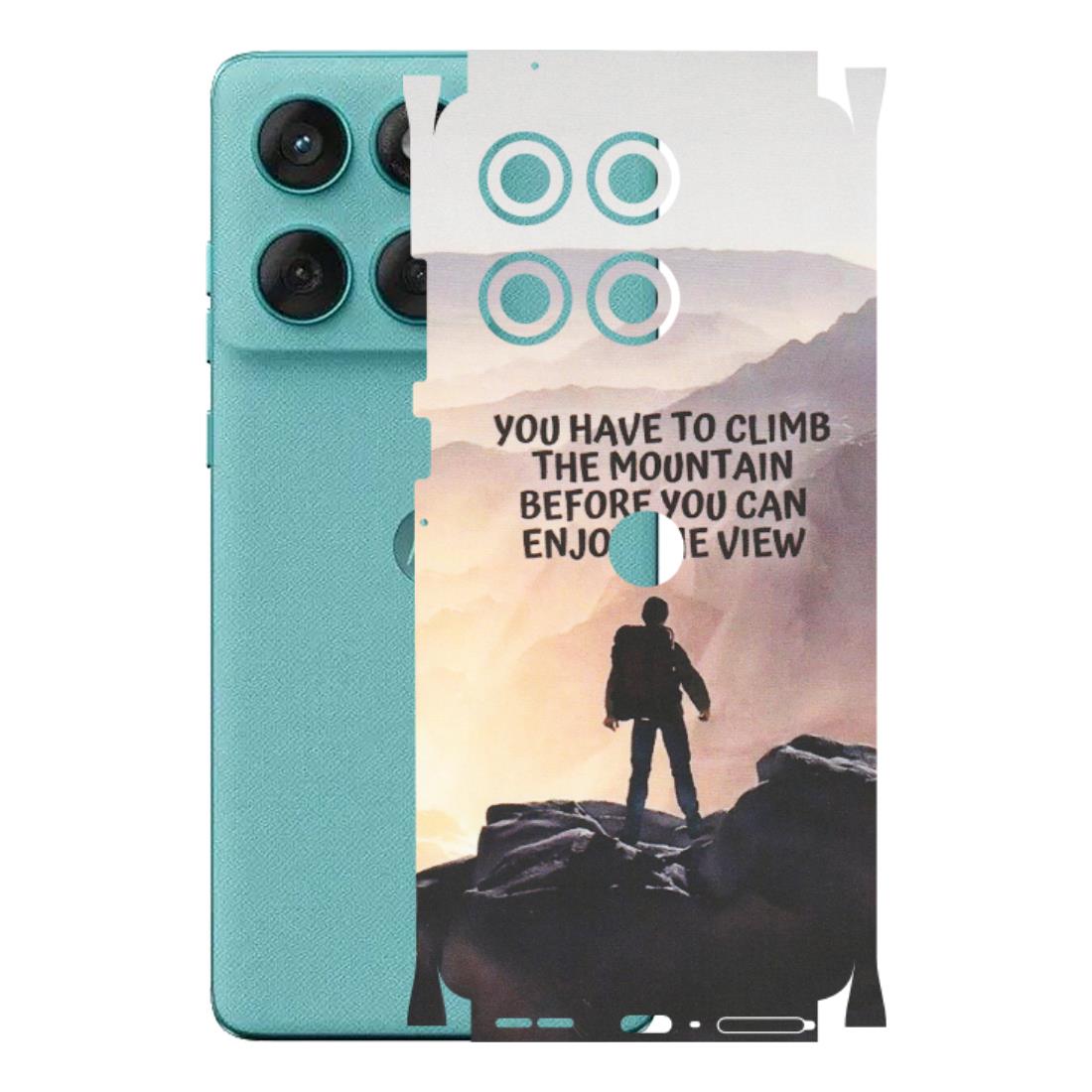 Motorola Phone Skins (All Models) - Motivational Hiking Mountain - Matte Finish (M-28) Motorola Edge 60 Fusion (5G)