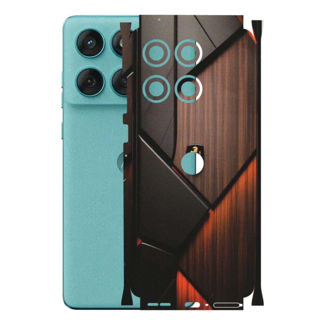 Motorola Phone Skins (All Models) - Lambo Beauty Wood Pattern Sober - Matte Finish (M-51) Motorola Edge 60 Fusion (5G)