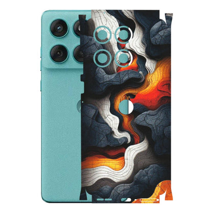Motorola Phone Skins (All Models) - Abstract Volcanic Layers - Matte Finish (M-52) Motorola Edge 60 Fusion (5G)