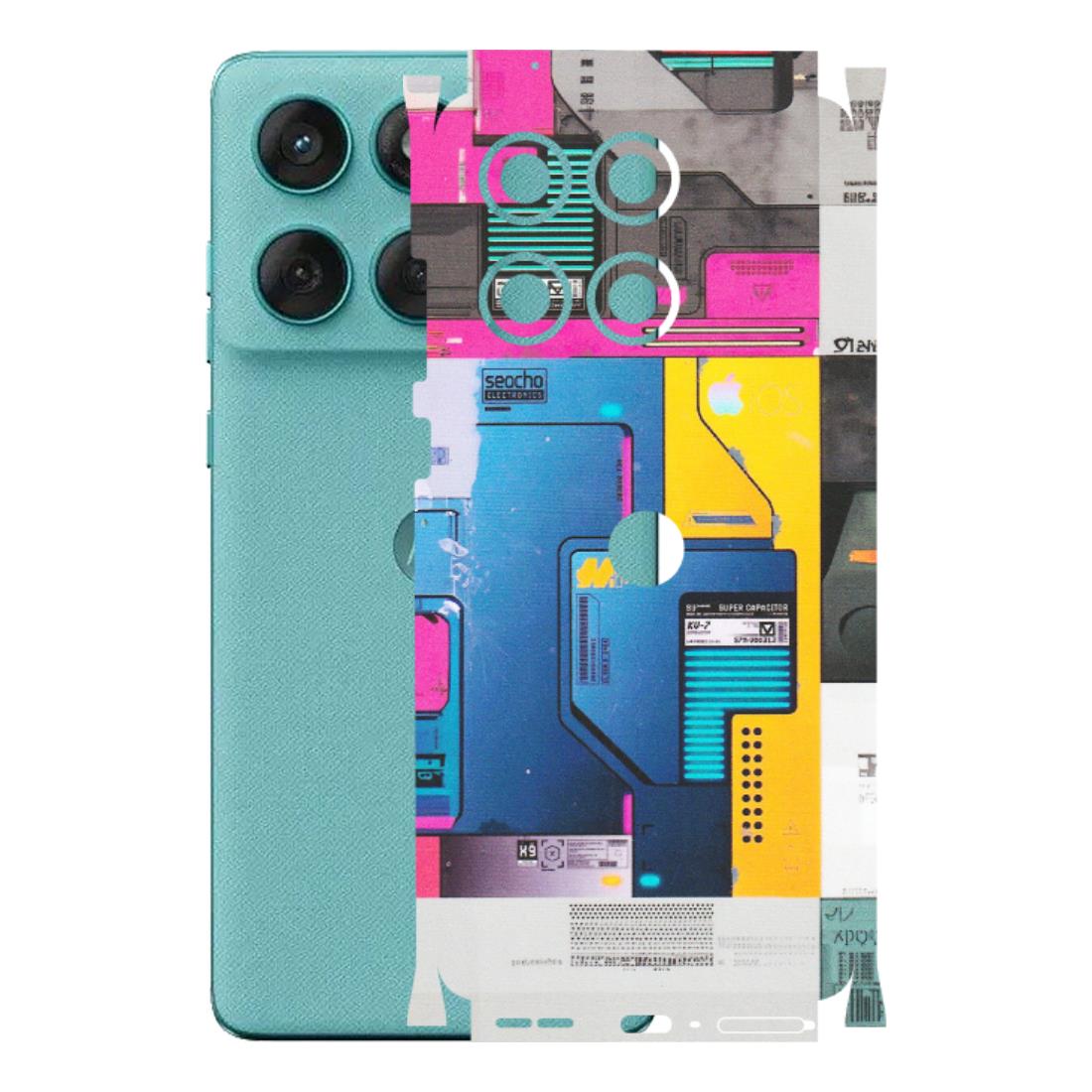 Motorola Phone Skins (All Models) - Colourfull Motherboard Internals - Matte Finish (M-55) Motorola Edge 60 Fusion (5G)