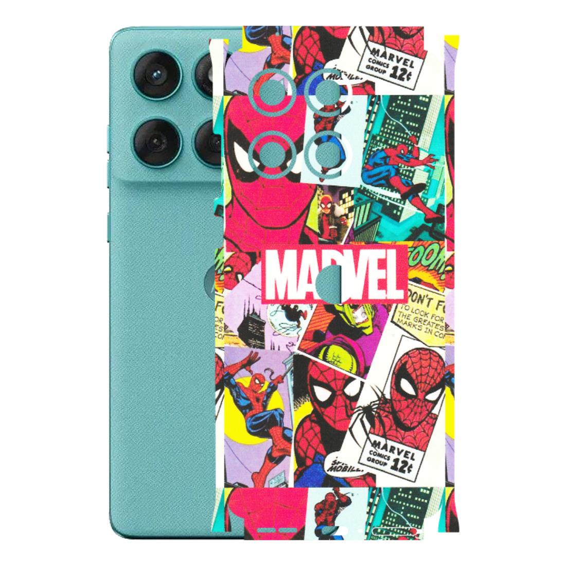 Motorola Phone Skins (All Models) - Marvel Comic Spiderman Grafitti - Matte Finish (M-72) Motorola Edge 60 Fusion (5G)