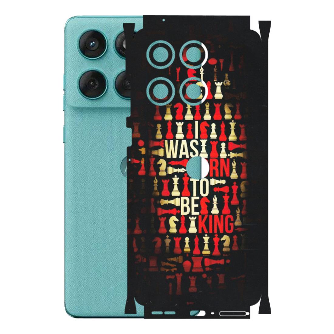 Motorola Phone Skins (All Models) - Born To Be King - Matte Finish (M-73) Motorola Edge 60 Fusion (5G)