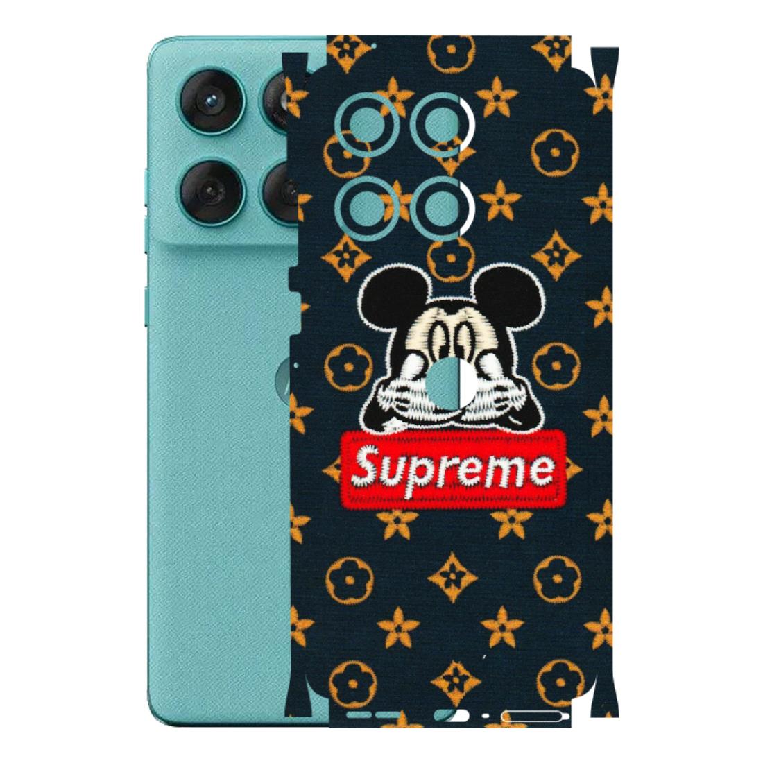 Motorola Phone Skins (All Models) - Mickey Supreme - Matte Finish (M-83) Motorola Edge 60 Fusion (5G)