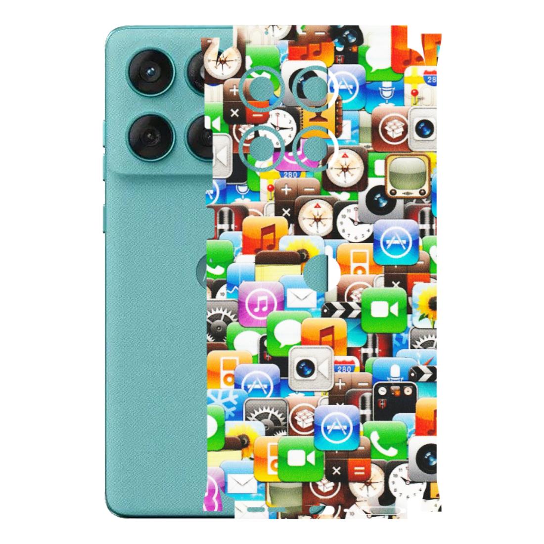 Motorola Phone Skins (All Models) - All Apple Icons - Matte Finish (M-93) Motorola Edge 60 Fusion (5G)