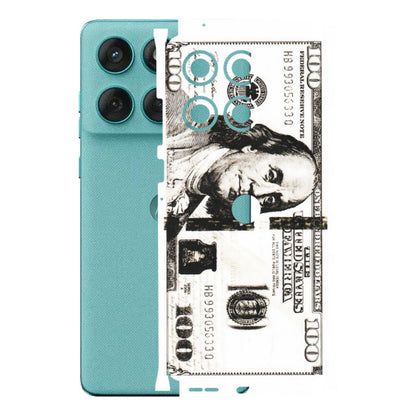 Motorola Phone Skins (All Models) - 100 Dollar Currency - Transparent Finish (T-01) Motorola Edge 60 Fusion (5G)