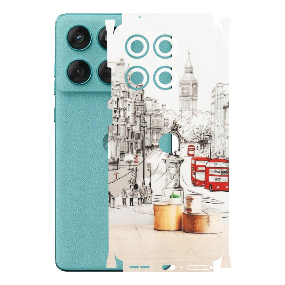Motorola Phone Skins (All Models) - London Street - Transparent Finish (T-02) Motorola Edge 60 Fusion (5G)