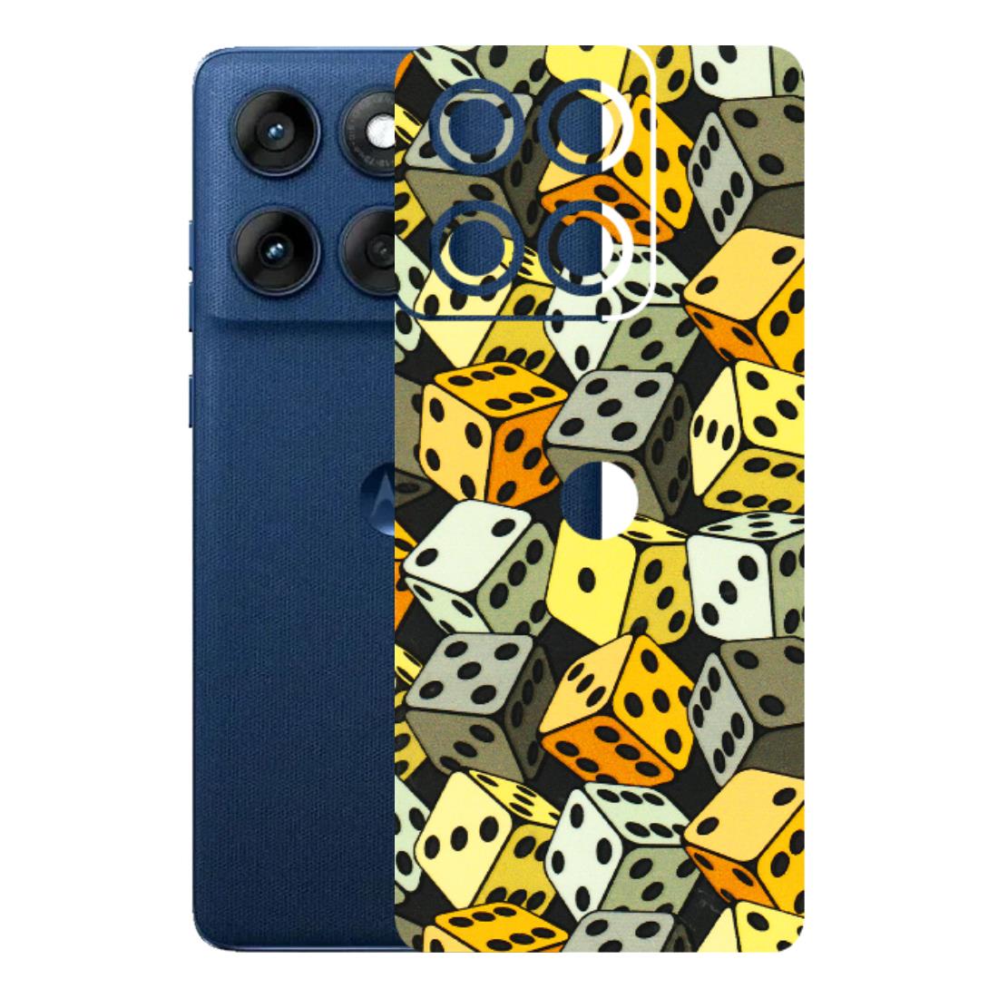 Motorola Phone Skins (All Models) - Dices Of Life - 3D Embossed Finish (L-04) Motorola Edge 60