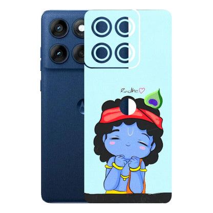 Motorola Phone Skins (All Models) - Radhe Radhe Cute Toon - 3D Embossed Finish (L-05) Motorola Edge 60