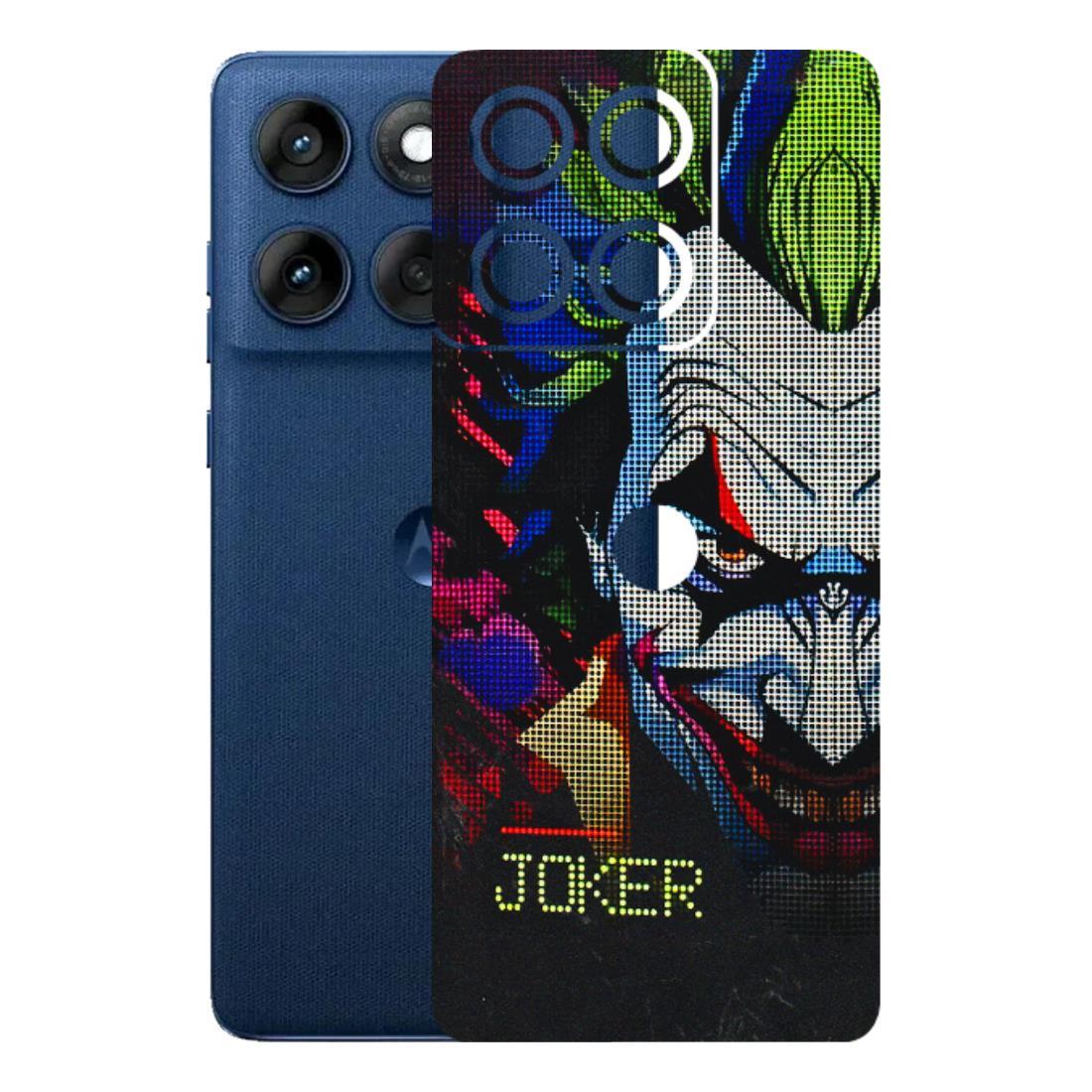 Motorola Phone Skins (All Models) - Joker Dot Matrix - 3D Embossed Finish (L-08) Motorola Edge 60