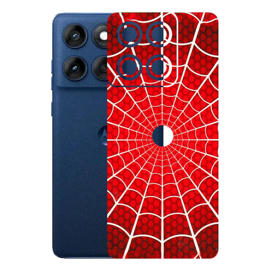 Motorola Phone Skins (All Models) - Classic Spidey Web - 3D Embossed Finish (L-115) Motorola Edge 60