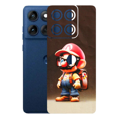 Motorola Phone Skins (All Models) - Little Mario - 3D Embossed Finish (L-119) Motorola Edge 60