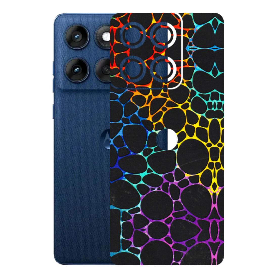 Motorola Phone Skins (All Models) - Abstract Art MultiColour - 3D Embossed Finish (L-133) Motorola Edge 60