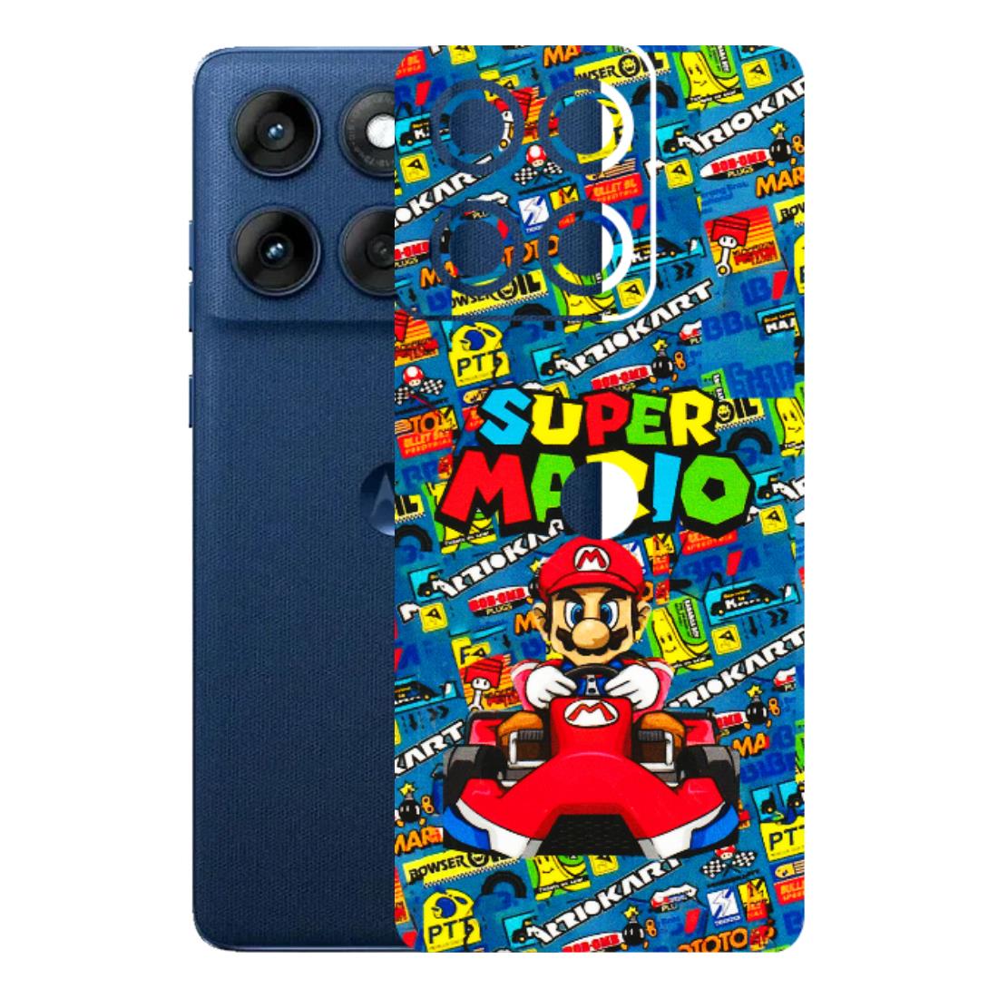 Motorola Phone Skins (All Models) - Super Mario Kart - 3D Embossed Finish (L-140) Motorola Edge 60