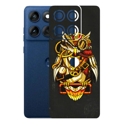 Motorola Phone Skins (All Models) - Classy Smart Owl - 3D Embossed Finish (L-144) Motorola Edge 60