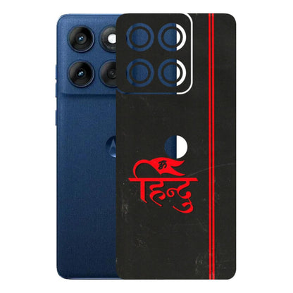 Motorola Phone Skins (All Models) - Hindu Black - 3D Embossed Finish (L-153) Motorola Edge 60
