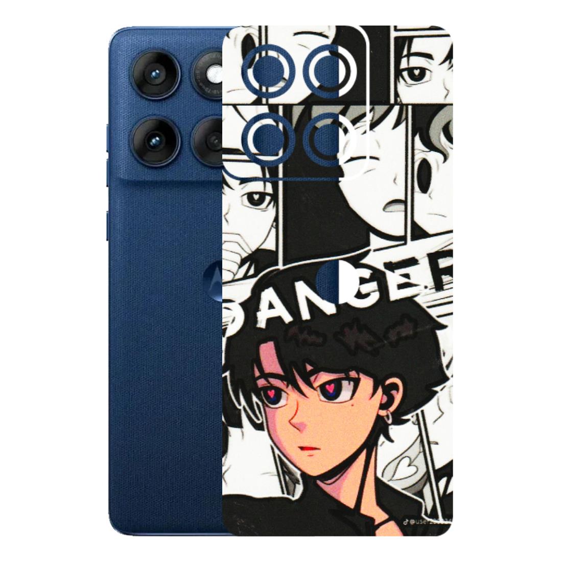 Motorola Phone Skins (All Models) - Danger Anime - 3D Embossed Finish (L-155) Motorola Edge 60