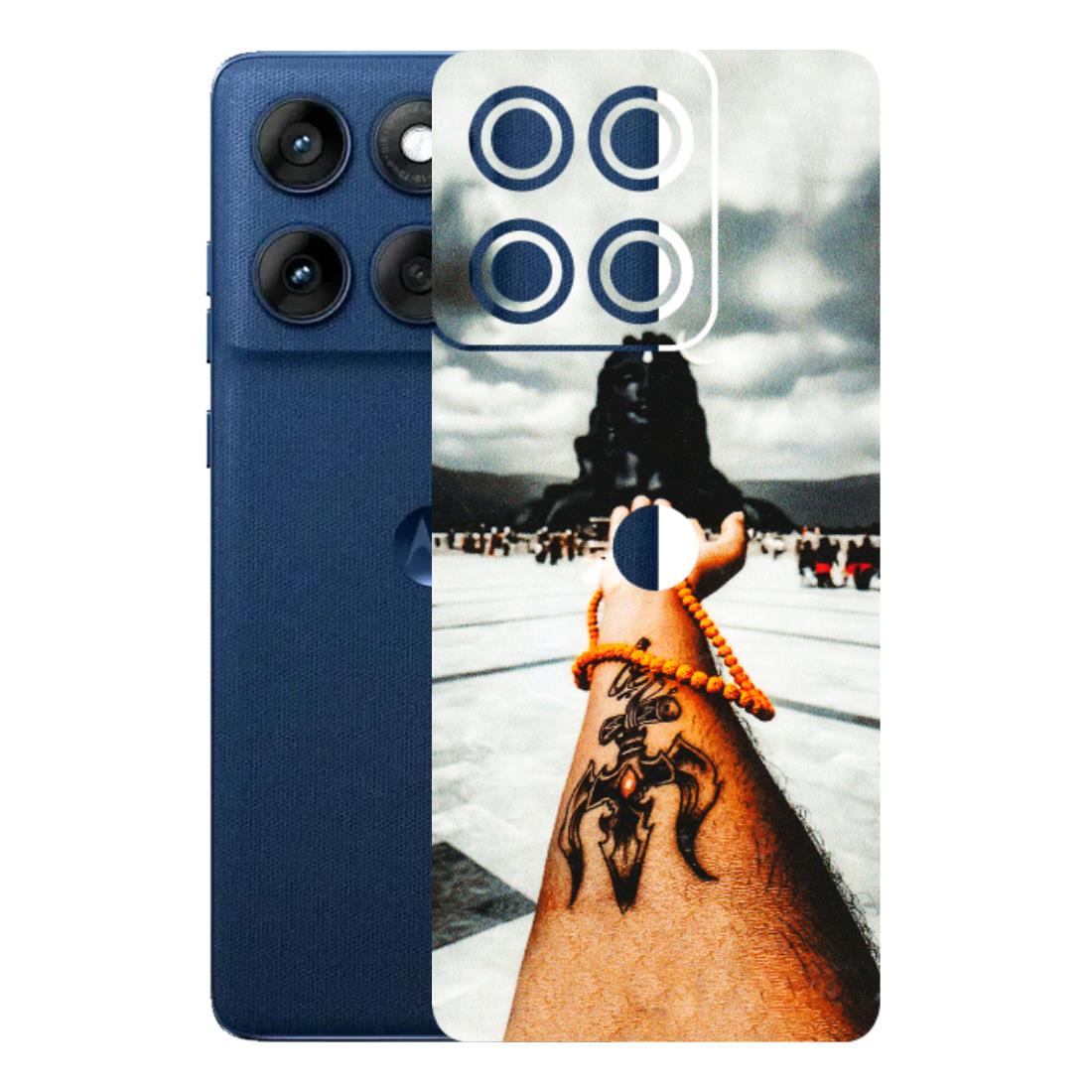 Motorola Phone Skins (All Models) - Jai Adiyogi Mahakaal - 3D Embossed Finish (L-164) Motorola Edge 60