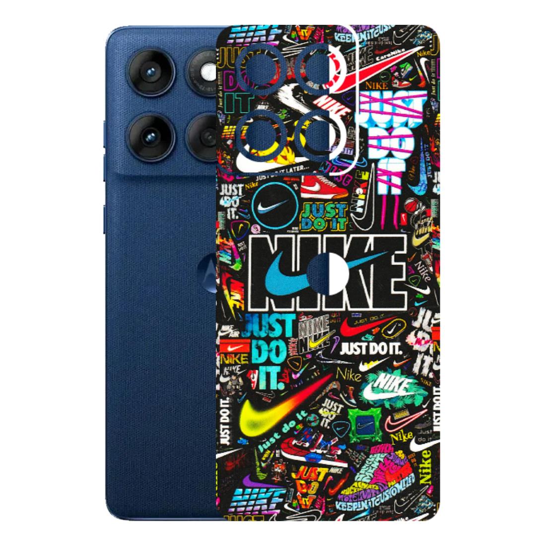 Motorola Phone Skins (All Models) - Just Do It Doodles - 3D Embossed Finish (L-166) Motorola Edge 60