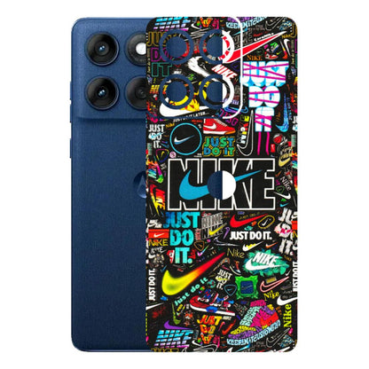 Motorola Phone Skins (All Models) - Just Do It Doodles - 3D Embossed Finish (L-166) Motorola Edge 60