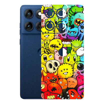 Motorola Phone Skins (All Models) - Angry Funkies - 3D Embossed Finish (L-169) Motorola Edge 60