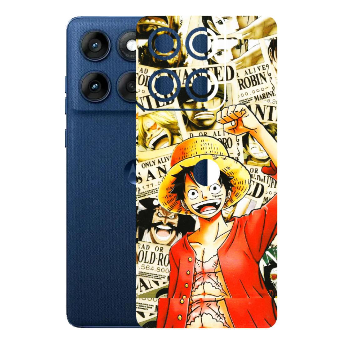 Motorola Phone Skins (All Models) - Luffy Anime - 3D Embossed Finish (L-177) Motorola Edge 60