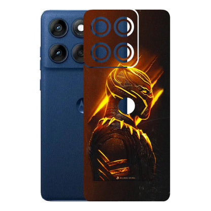 Motorola Phone Skins (All Models) - Gold Black Panther - 3D Embossed Finish (L-181) Motorola Edge 60