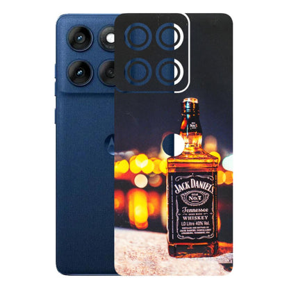 Motorola Phone Skins (All Models) - JD Whiskey Bottle - 3D Embossed Finish (L-20) Motorola Edge 60