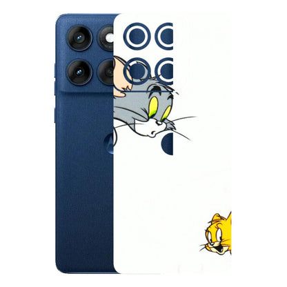 Motorola Phone Skins (All Models) - Cute Tom And Jerry - 3D Embossed Finish (L-220) Motorola Edge 60