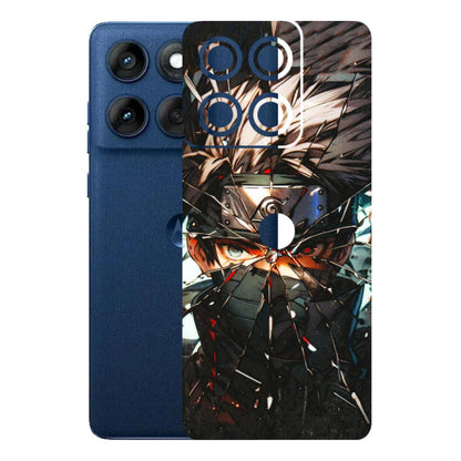 Motorola Phone Skins (All Models) - Kakashi Shattered Glass Effect - 3D Embossed Finish (L-237) Motorola Edge 60