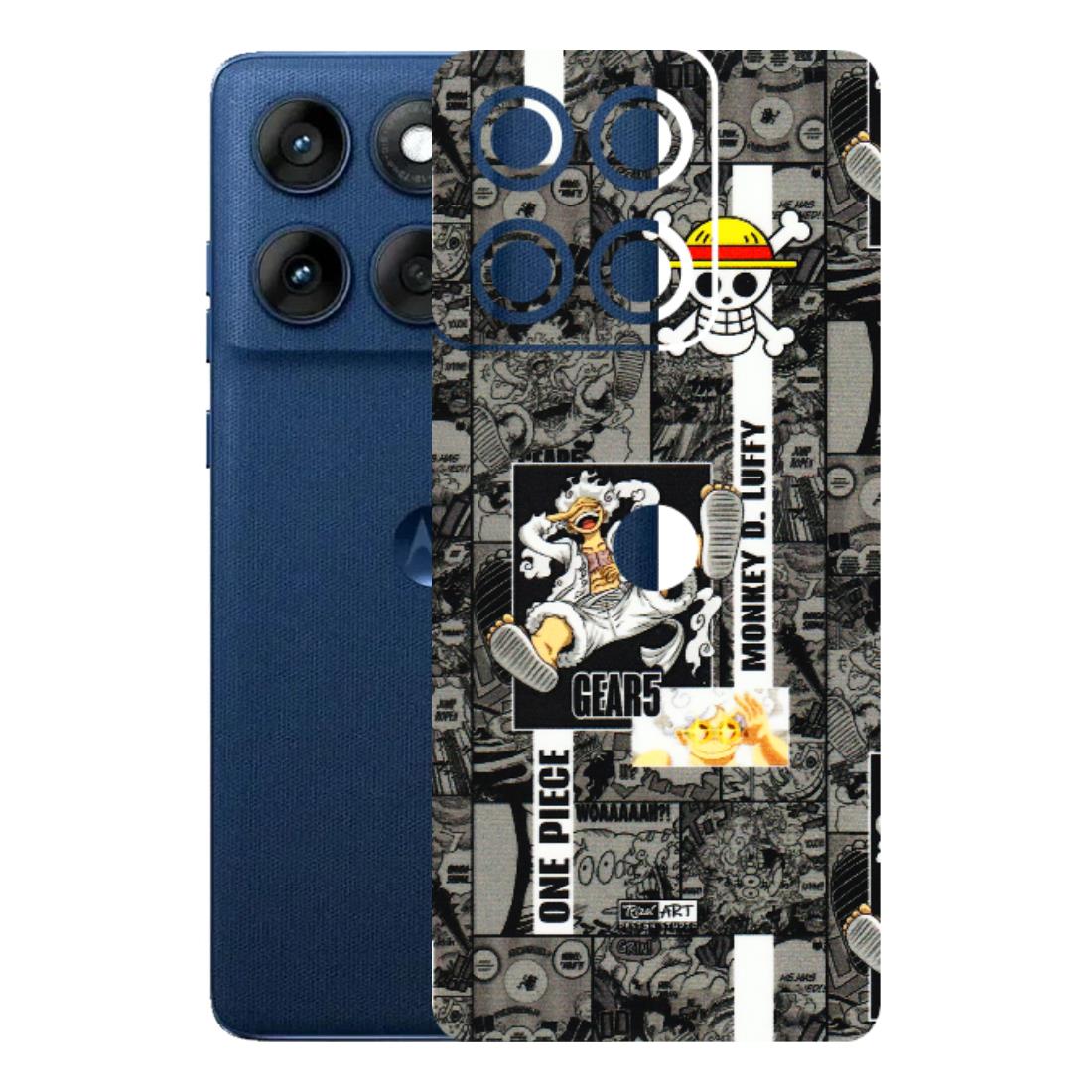 Motorola Phone Skins (All Models) - Cuffy Anime MonkeyCamic - 3D Embossed Finish (L-242) Motorola Edge 60