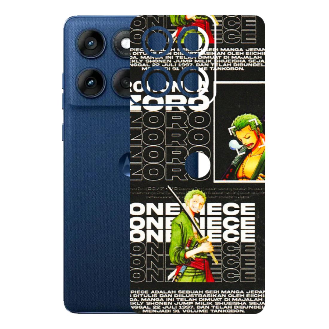 Motorola Phone Skins (All Models) - One Piece Zoro - 3D Embossed Finish (L-250) Motorola Edge 60