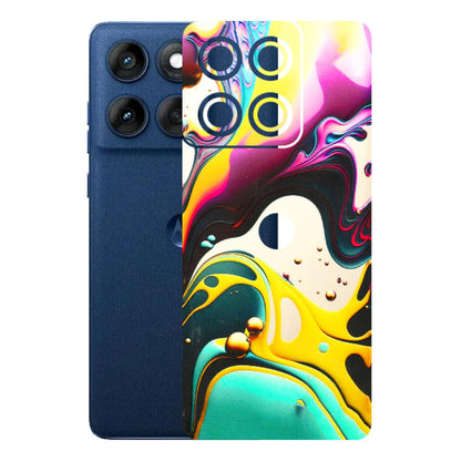 Motorola Phone Skins (All Models) - Multicolor Abstract pattern - 3D Embossed Finish (L-254) Motorola Edge 60