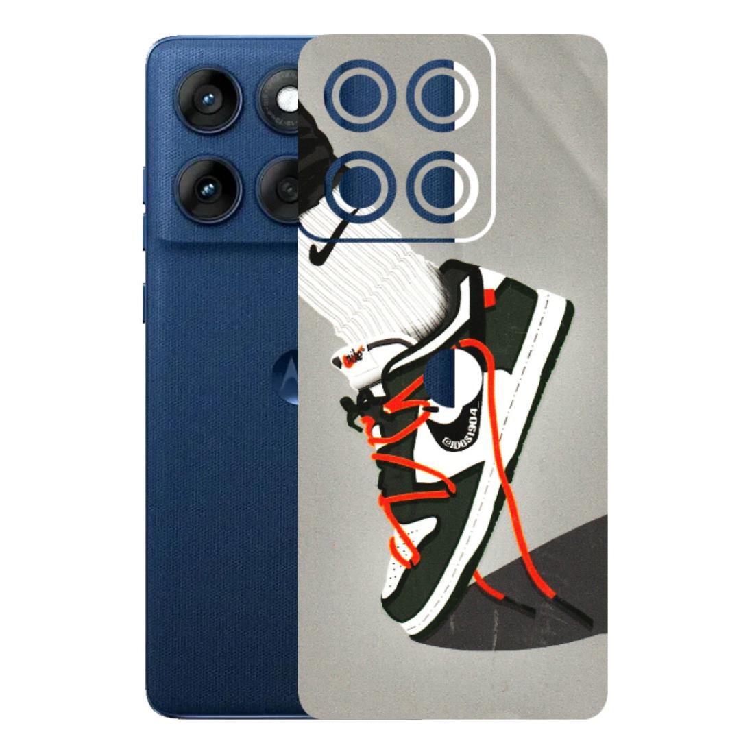 Motorola Phone Skins (All Models) - New Grey Sneaker - 3D Embossed Finish (L-261) Motorola Edge 60