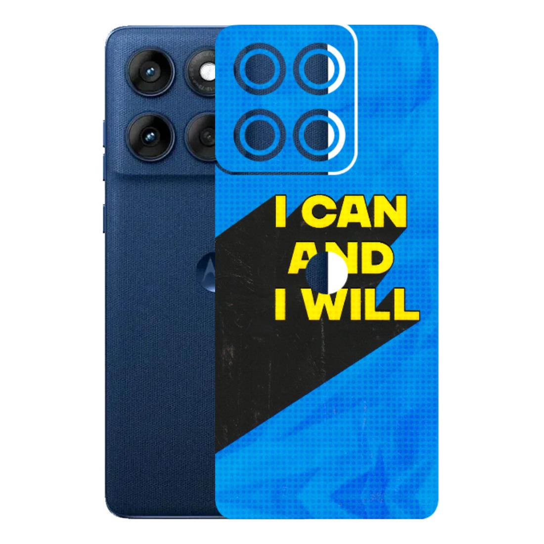Motorola Phone Skins (All Models) - I Can And I Will - 3D Embossed Finish (L-281) Motorola Edge 60