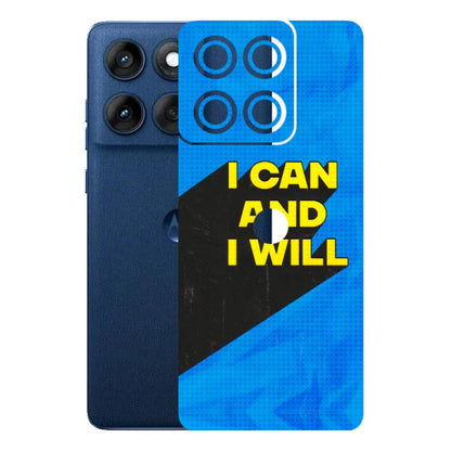 Motorola Phone Skins (All Models) - I Can And I Will - 3D Embossed Finish (L-281) Motorola Edge 60