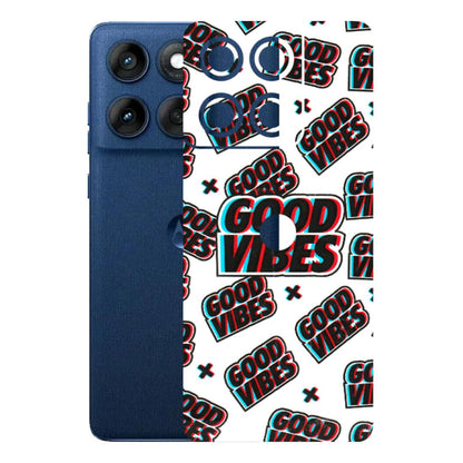 Motorola Phone Skins (All Models) - Good Vibes - 3D Embossed Finish (L-282) Motorola Edge 60
