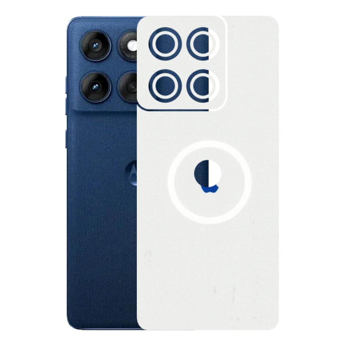 Motorola Phone Skins (All Models) - iPhone Magsafe Logo - 3D Embossed Finish (L-320) Motorola Edge 60