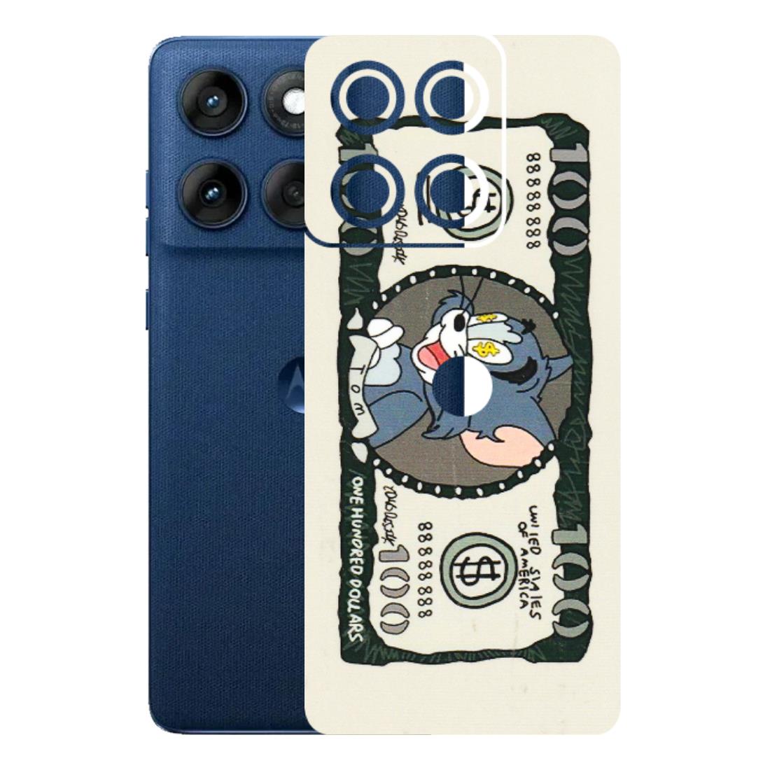 Motorola Phone Skins (All Models) - Tom Hundred Dollar - 3D Embossed Finish (L-324) Motorola Edge 60