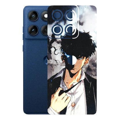 Motorola Phone Skins (All Models) - Sung Jinwoo Manhwa Anime - 3D Embossed Finish (L-328) Motorola Edge 60
