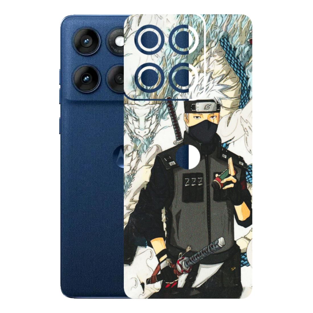 Motorola Phone Skins (All Models) - Kakashi Hatake Naruto Anime - 3D Embossed Finish (L-46) Motorola Edge 60
