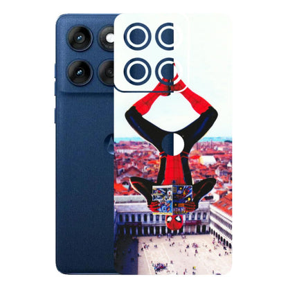 Motorola Phone Skins (All Models) - Spiderman Hanging - 3D Embossed Finish (L-53) Motorola Edge 60