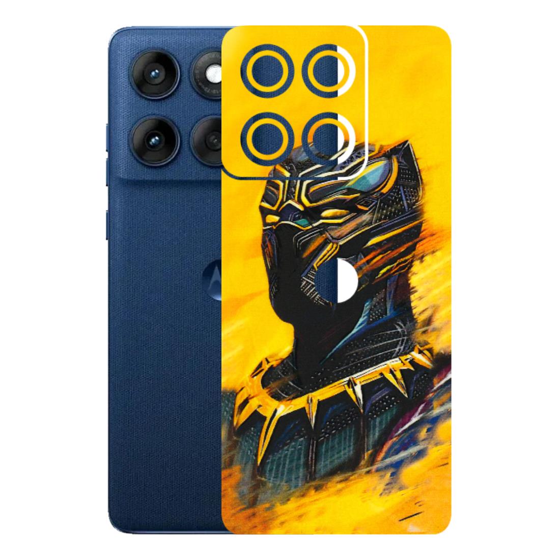 Motorola Phone Skins (All Models) - Yellow Panther - 3D Embossed Finish (L-54) Motorola Edge 60