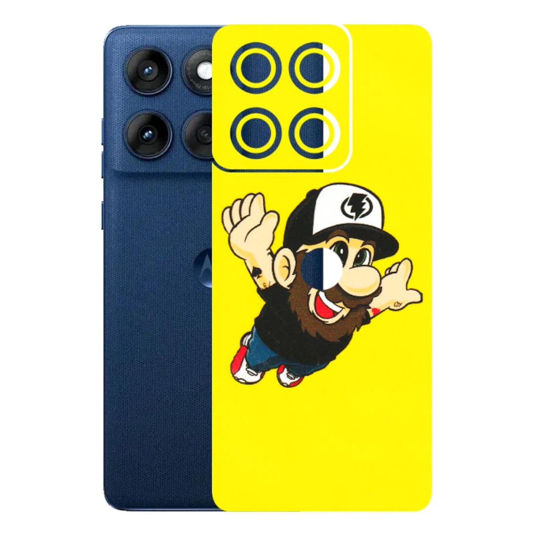 Motorola Phone Skins (All Models) - Flying Beardo - 3D Embossed Finish (L-60) Motorola Edge 60